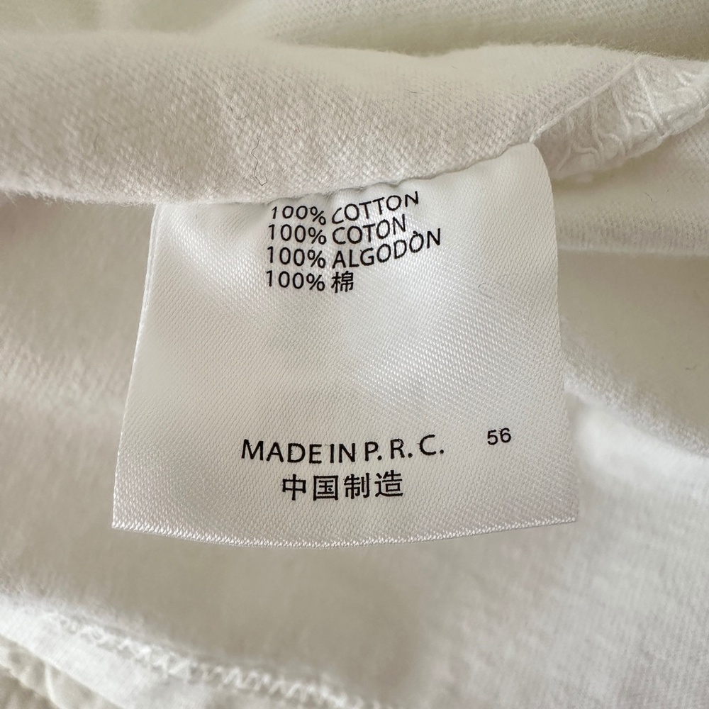 Brandy Melville Gertrude Polo Shirt Short Sleeved White Cotton - Picture 7 of 8
